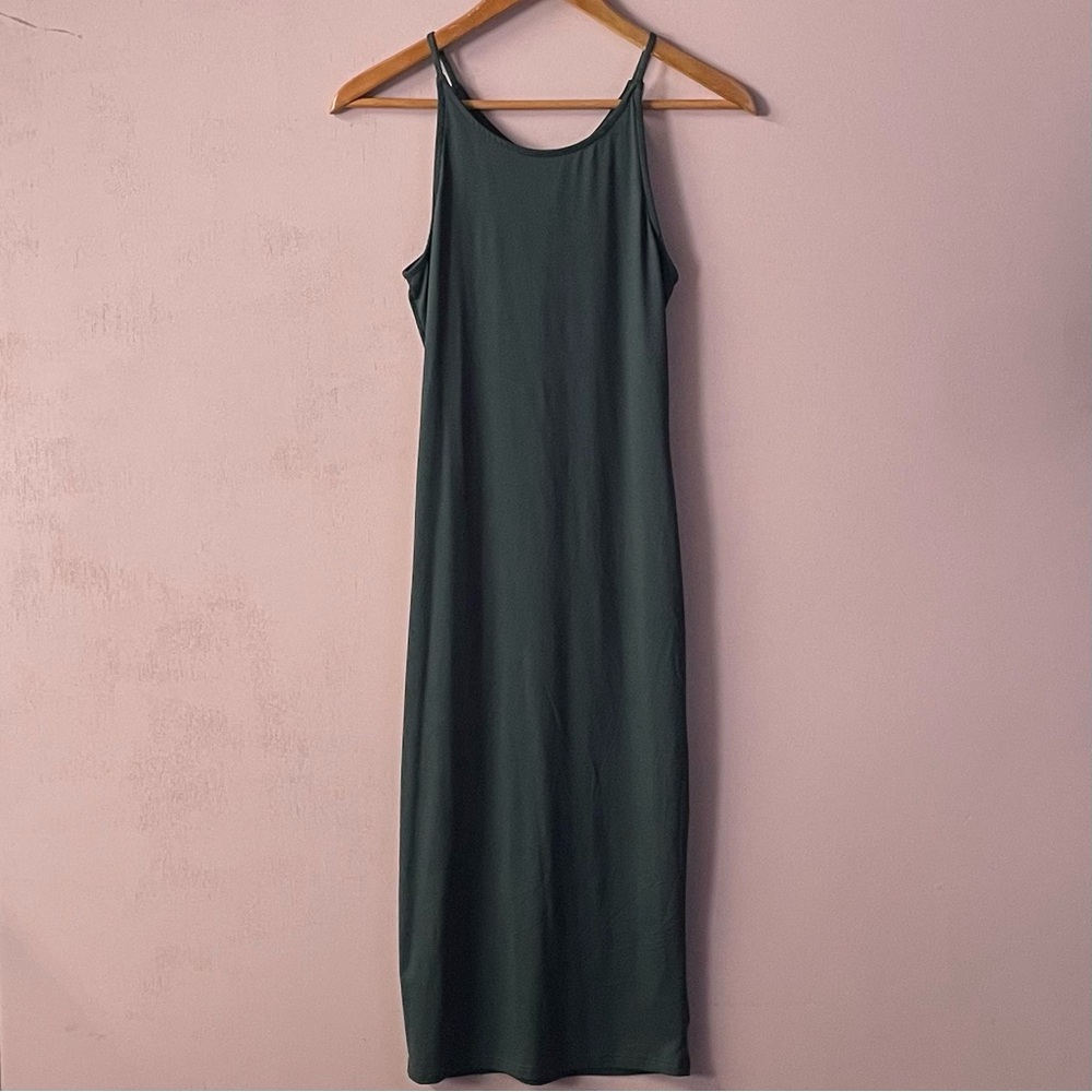 Wet Seal Hunter Green Bodycon Midi Dress NWT Size M